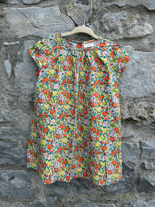 Red&green flowers dress 2-3y (92-98cm)