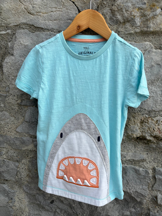 Shark blue T-shirt 3-4y (98-104cm)