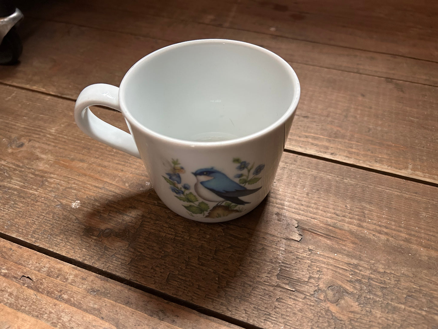 Blue bird mug