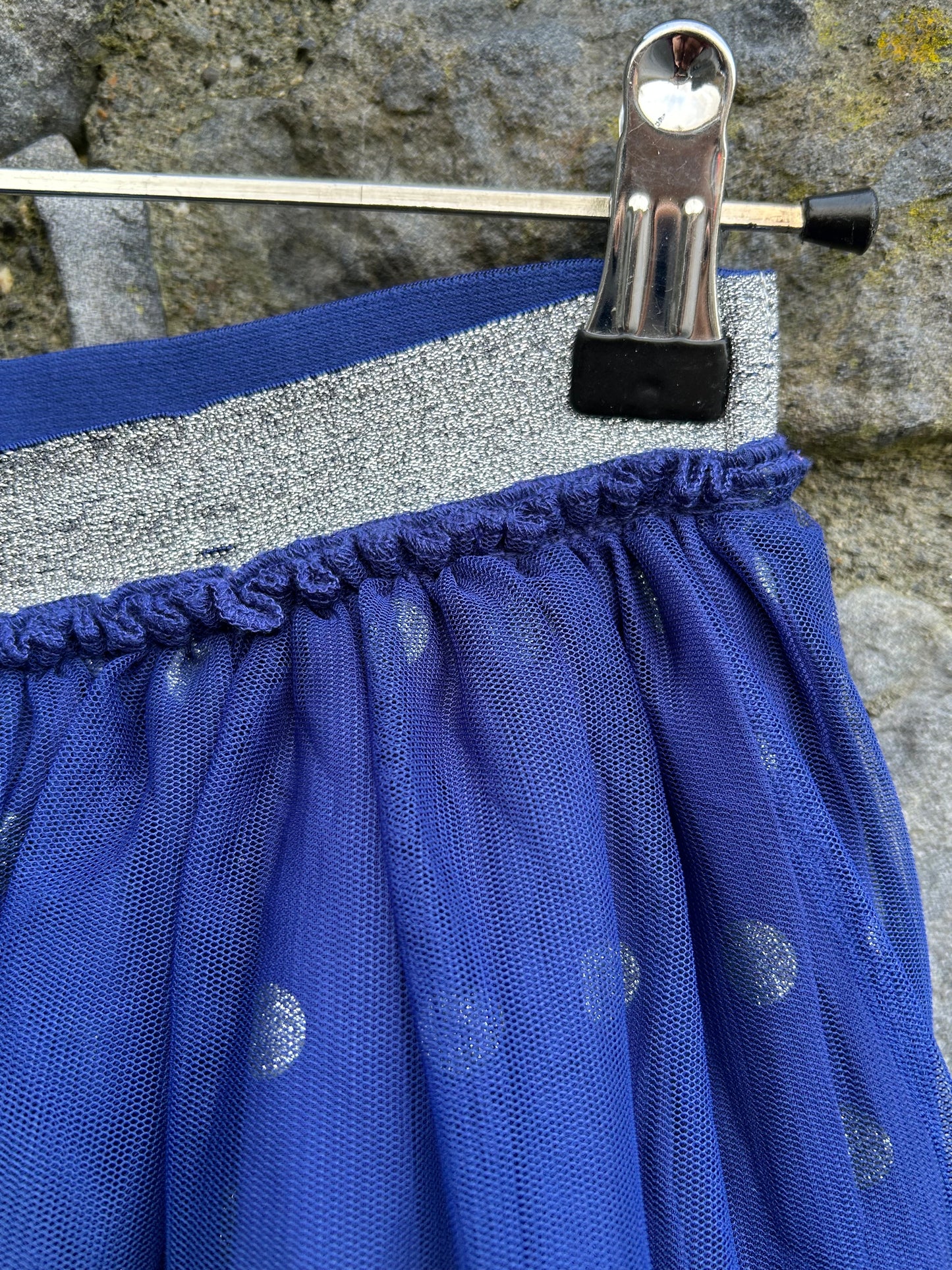 Blue spotty tulle skirt 9-10y (134-140cm)