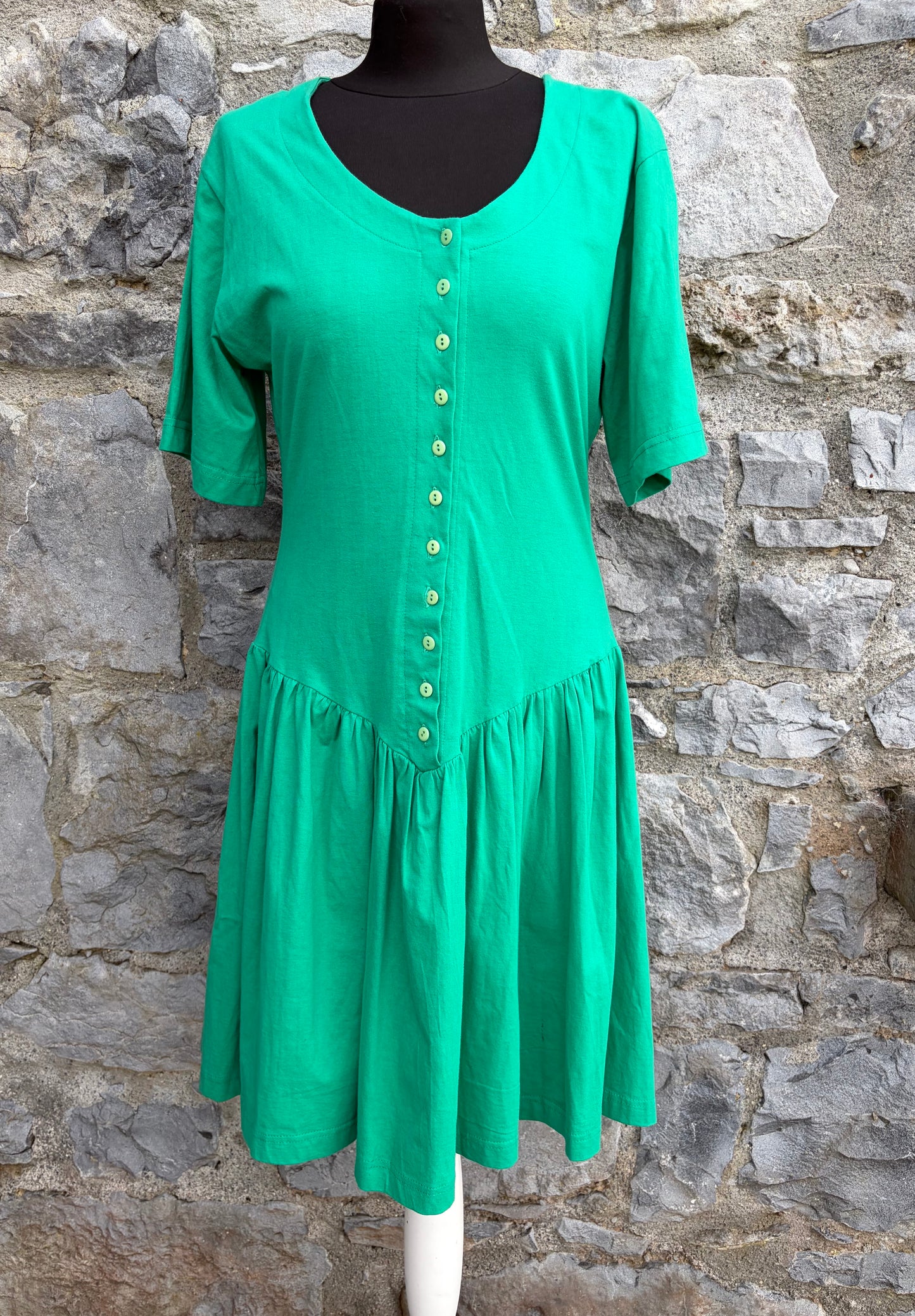 80s green dress uk 10