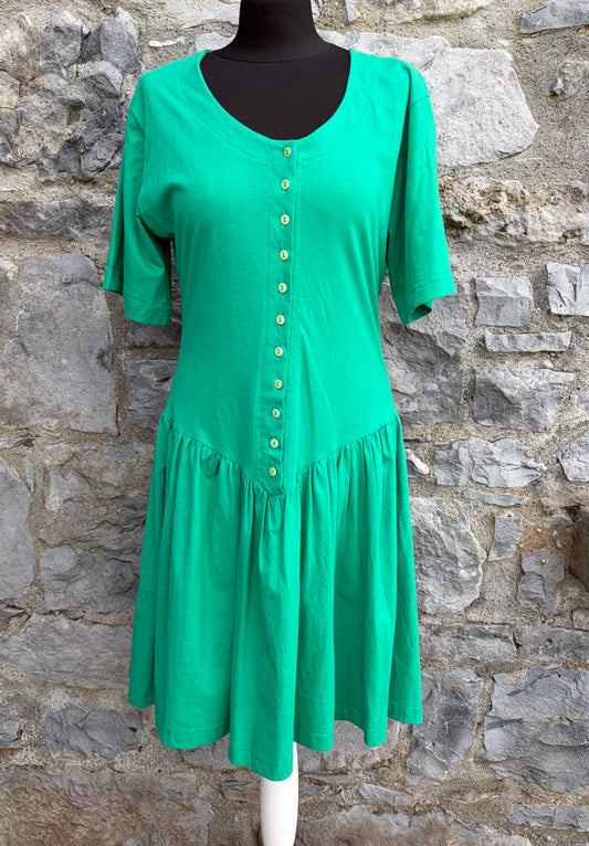 80s green dress uk 10