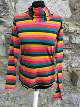 Load image into Gallery viewer, Rainbow high neck top uk 10
