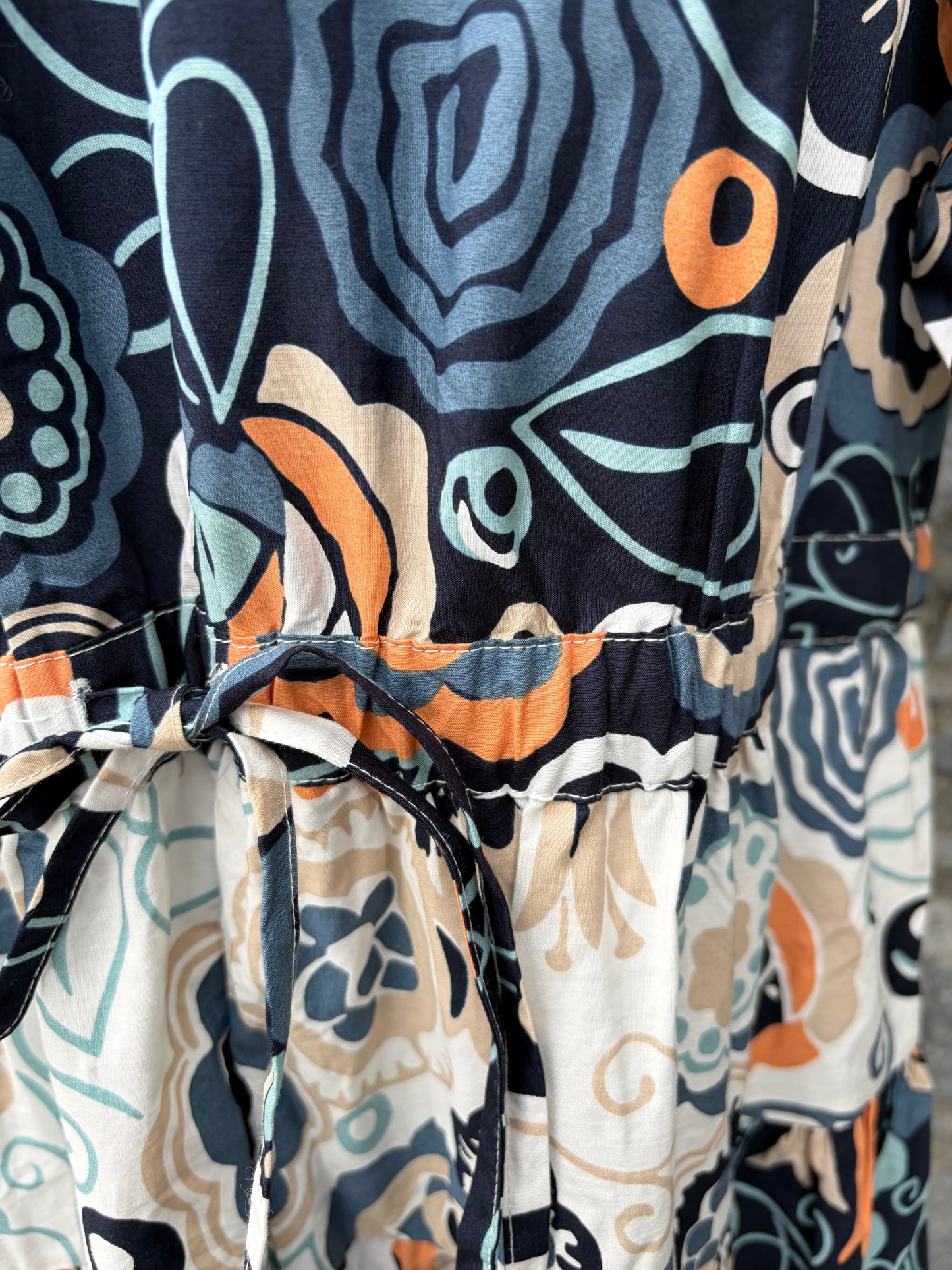Blue&orange Elle Tiered Midi Dress uk 18-20