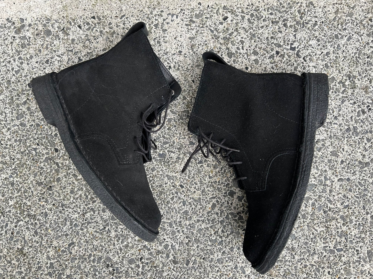 Black suede boots  uk 6 (eu 39.5)