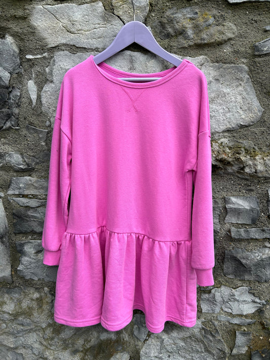 Pink sweat dress  8-9y (128-134cm)