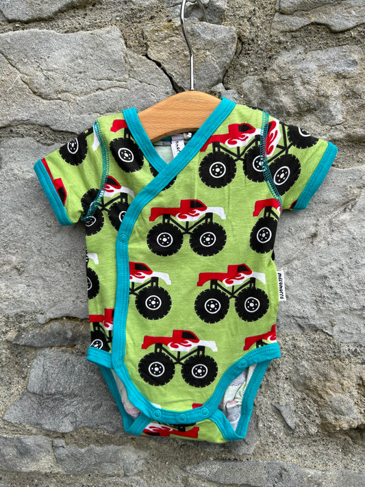 Monster truck green vest  Newborn (50cm)