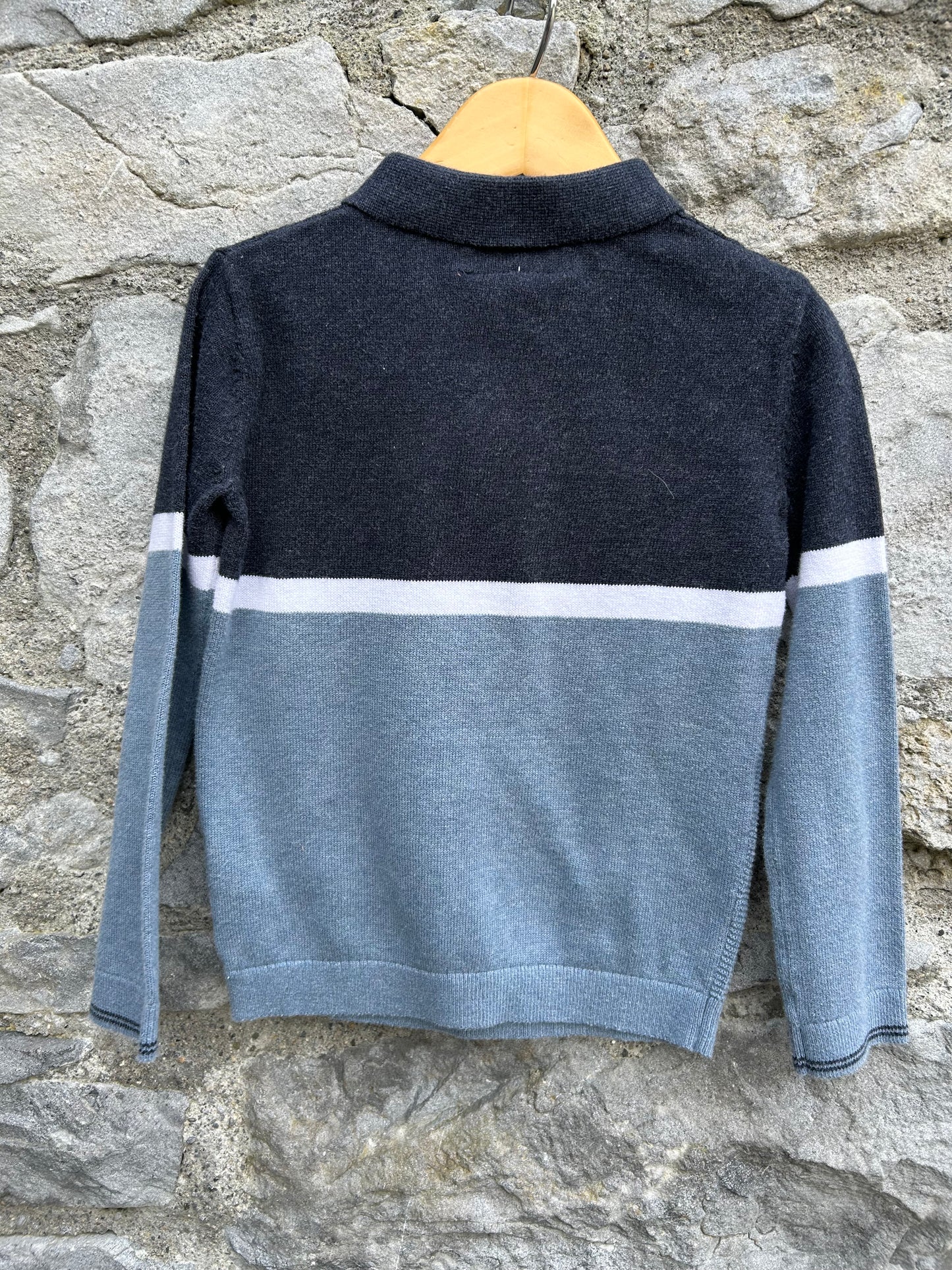 Grey&blue jumper 4y (104cm)