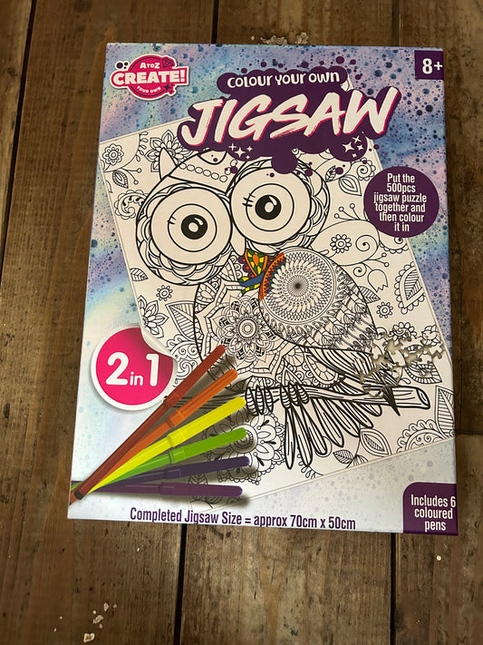 Colour you own Jigsaw 2in1