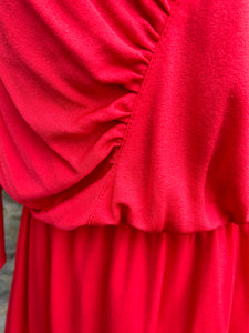 80s red dress uk 12