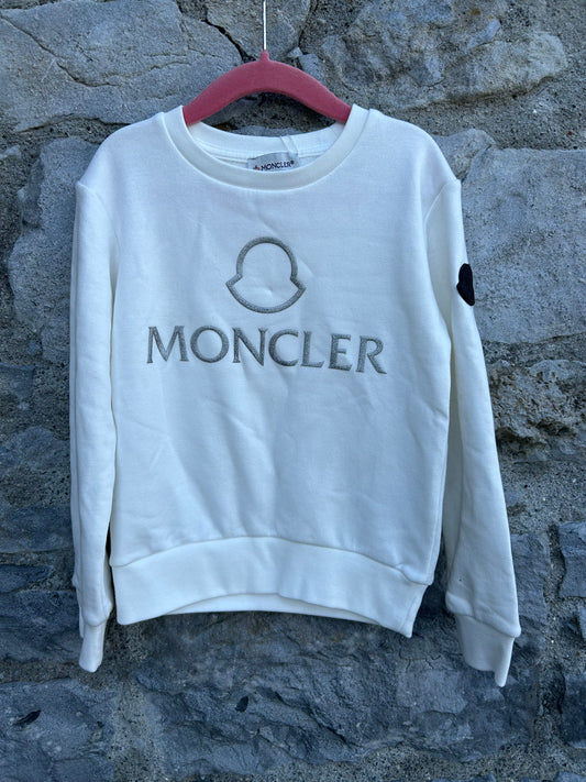 Moncler white sweatshirt  4-5y (104-110cm)