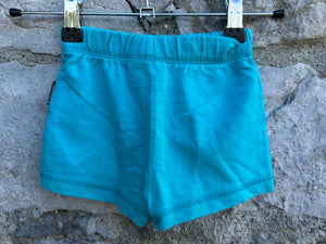 Teal shorts  12-18m (80-86cm)