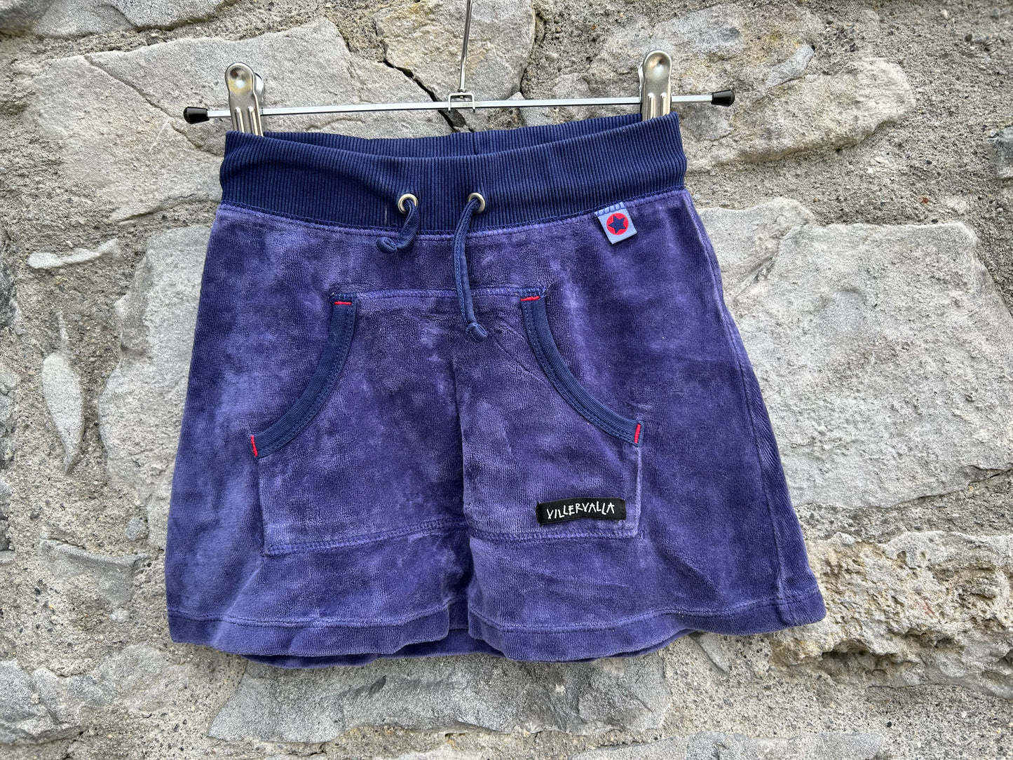 Purple velour skirt  4-5y (104-110cm)