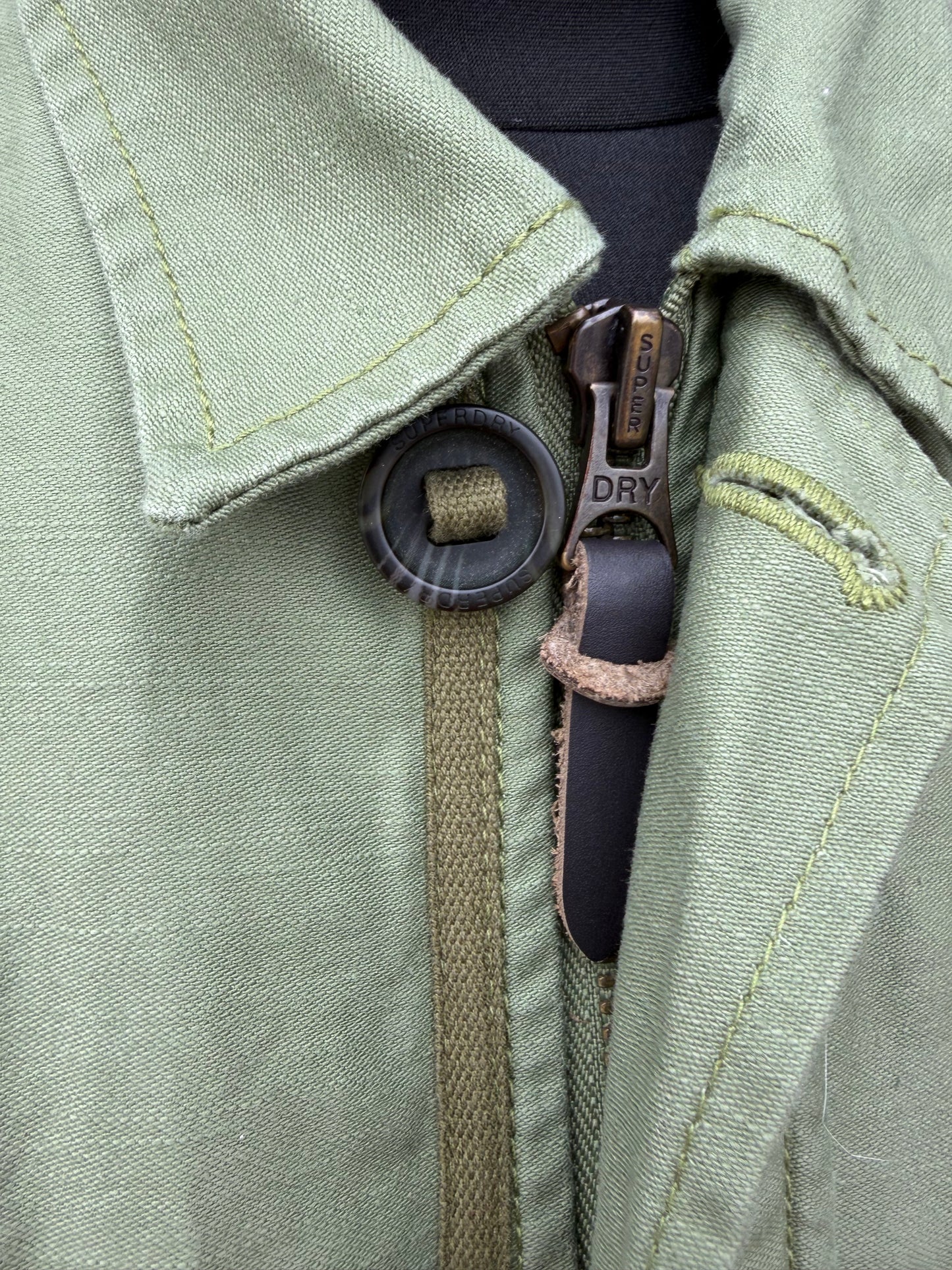 Olive green Field Deck Jacket Medium