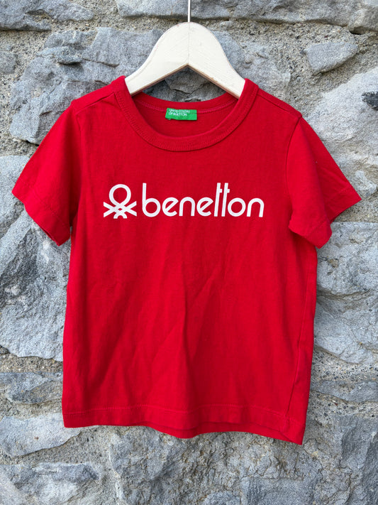 Red T-shirt  12-18m (80-86cm)