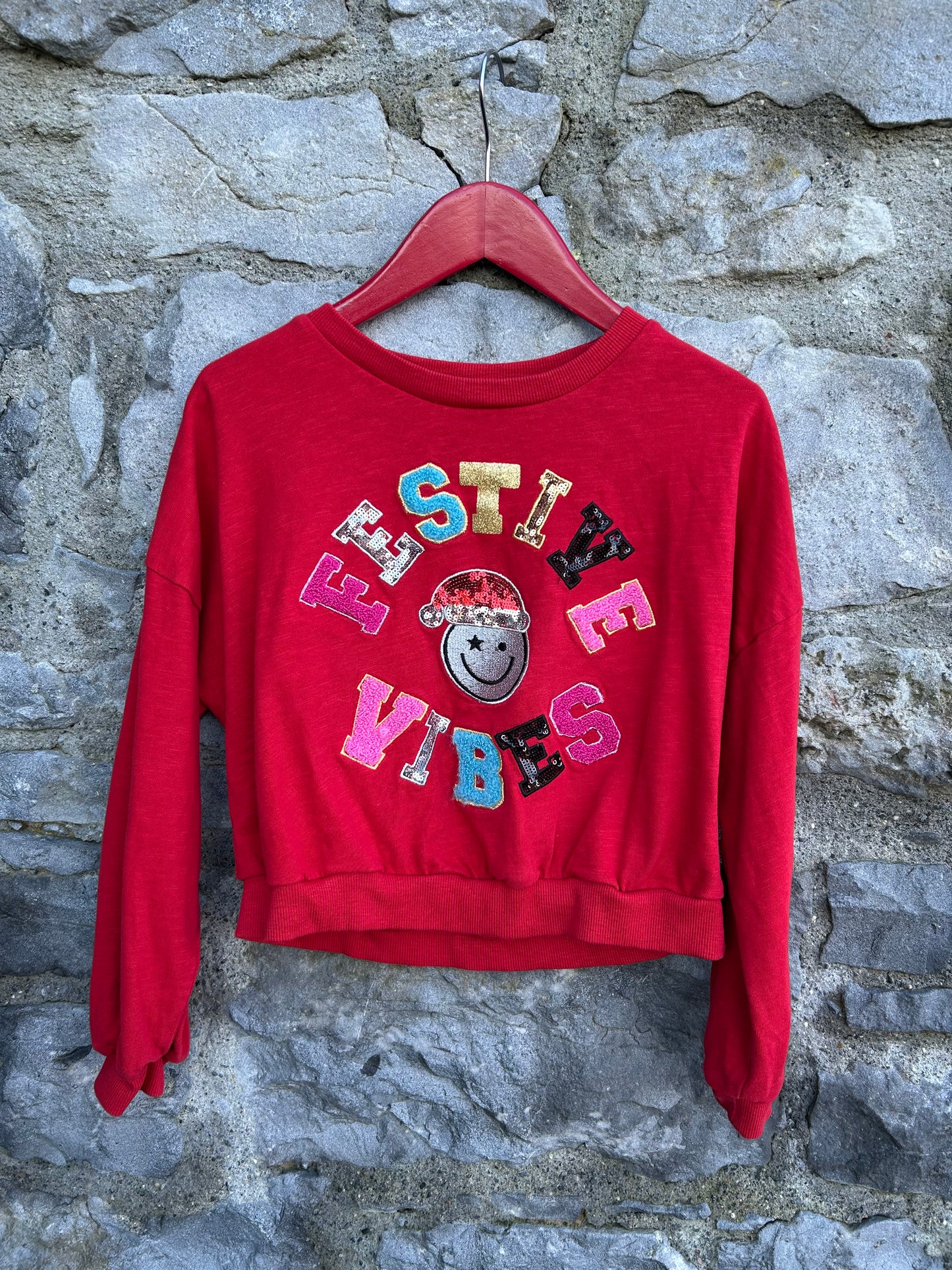 Festive vibes sweatshirt 9y (134cm)