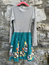 Load image into Gallery viewer, Squirrels grey&amp;teal dress   9-10y (134-140cm)
