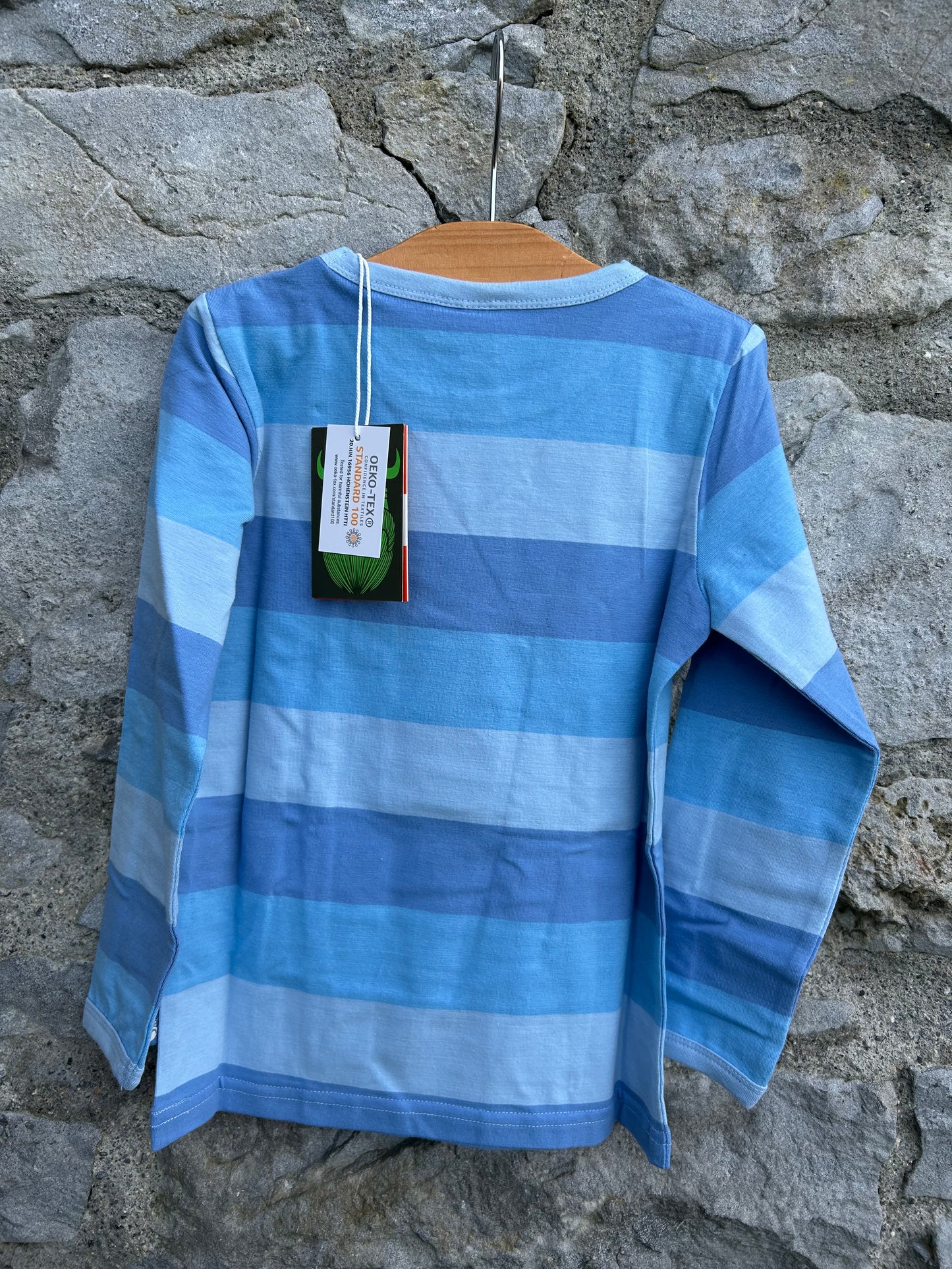 Viking blue stripy top  3-4y (98-104cm)