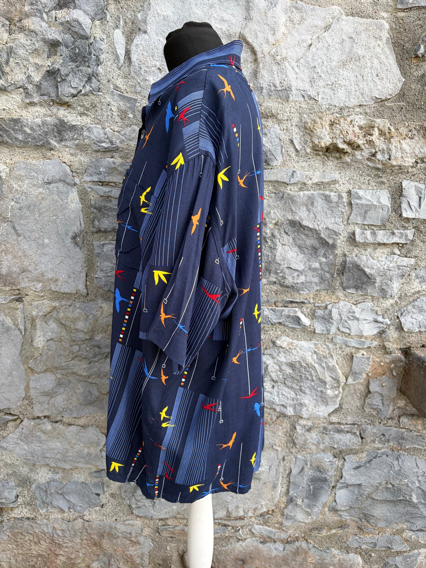 80s Swallows navy shirt XL