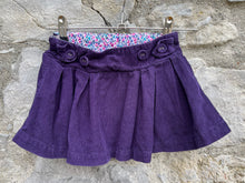 Load image into Gallery viewer, Purple cord skirt  6-12m (68-80cm)
