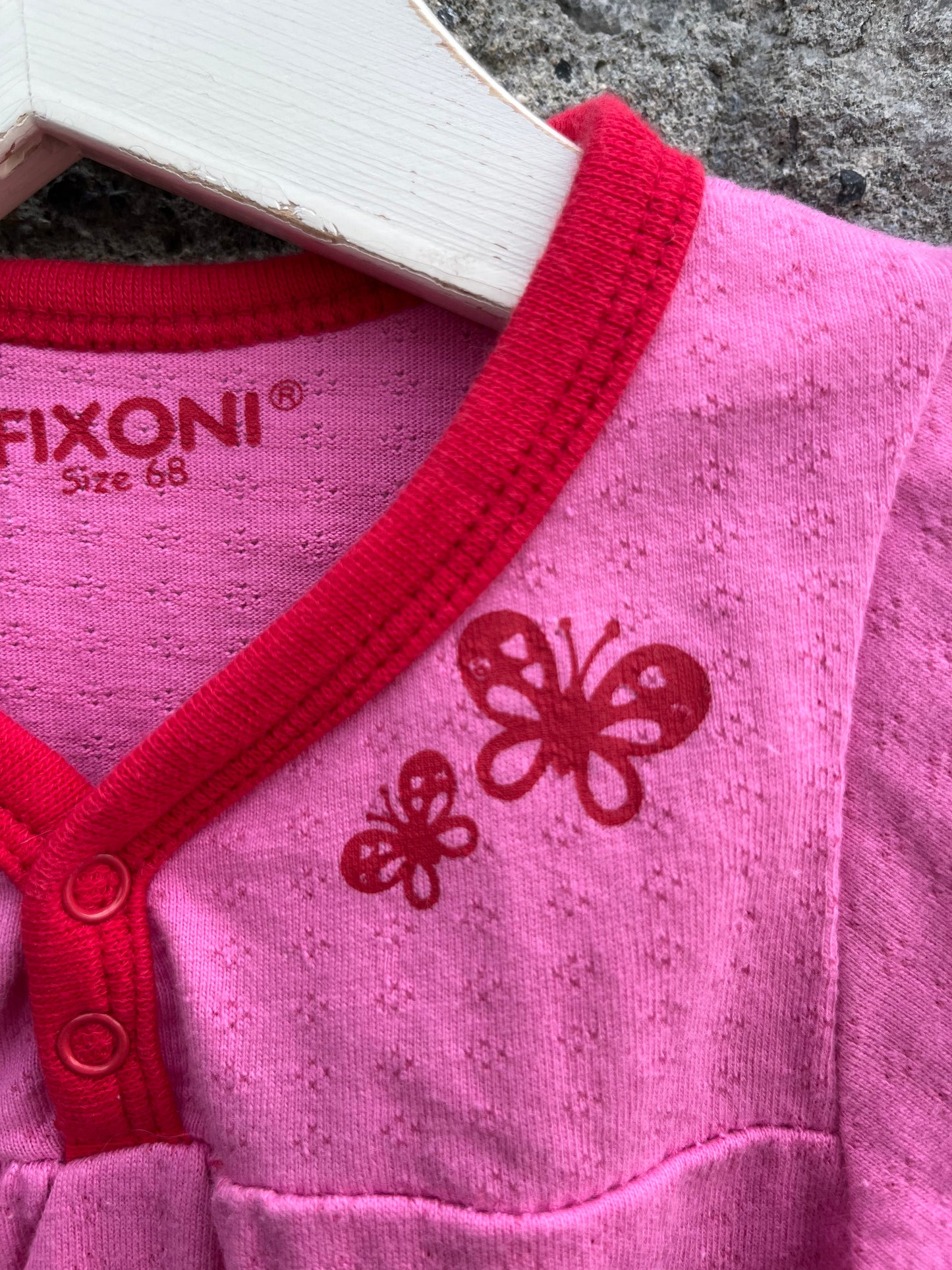 Pink pointelle vest  3-6m (62-68cm)