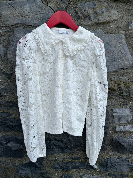 White lace blouse   9-10y (134-140cm)