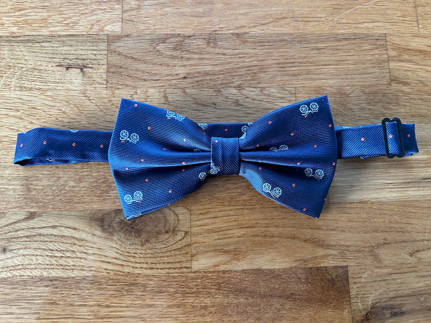 Navy bicycle bow tie