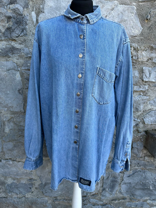 90s denim shirt XL