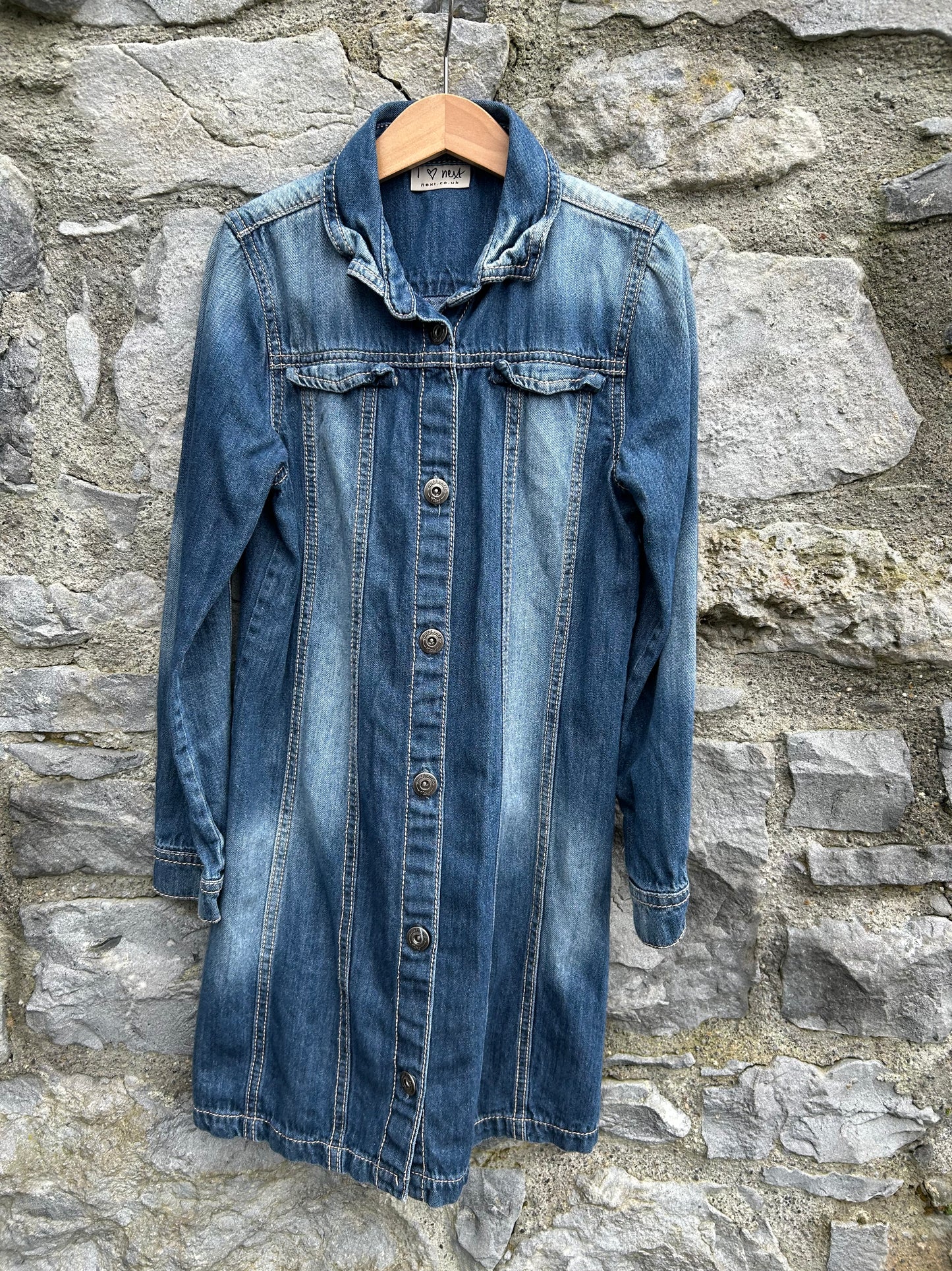Denim shirt dress  7-8y (122-128cm)