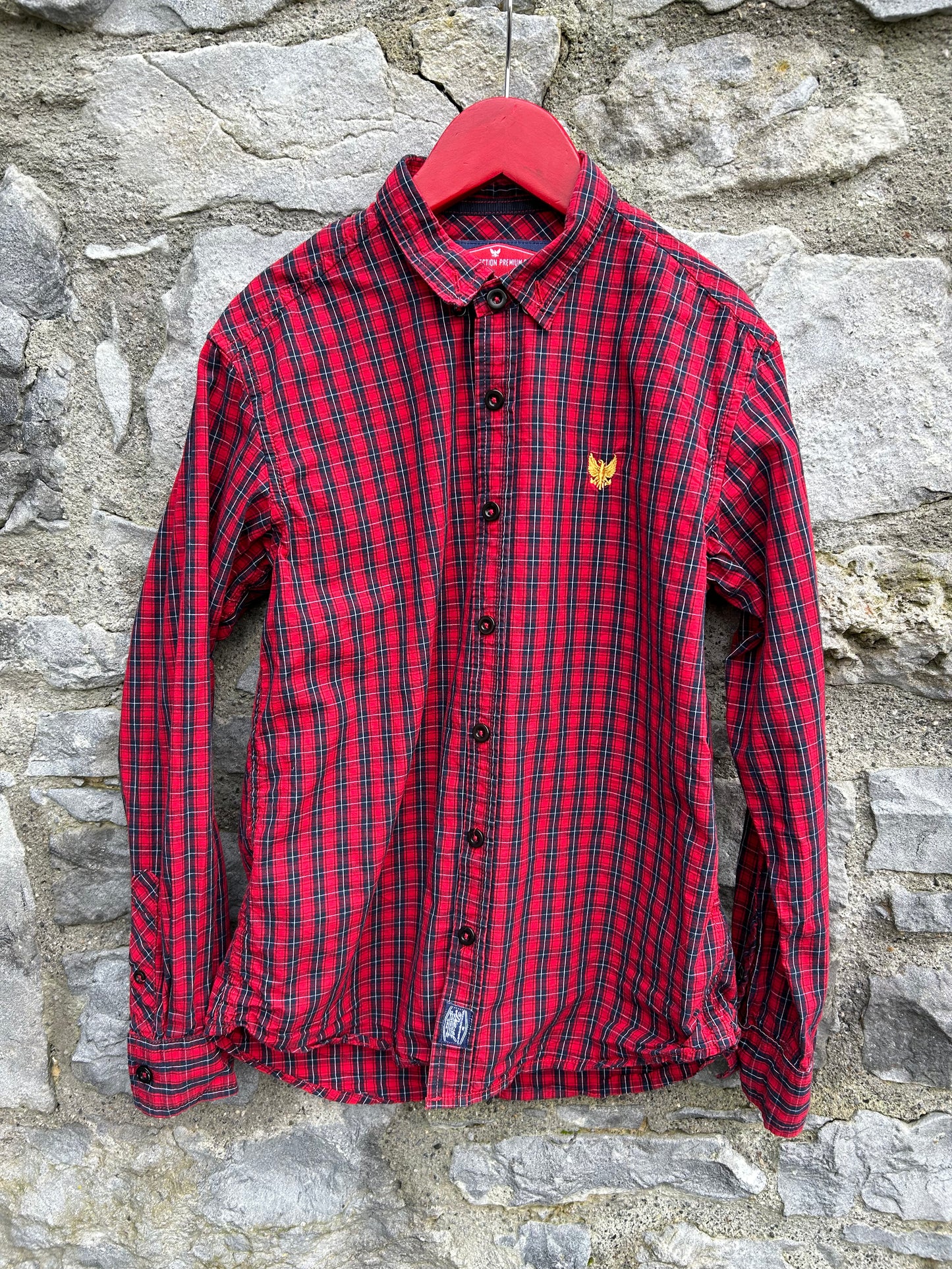 Red check shirt  11-12y (146-152cm)