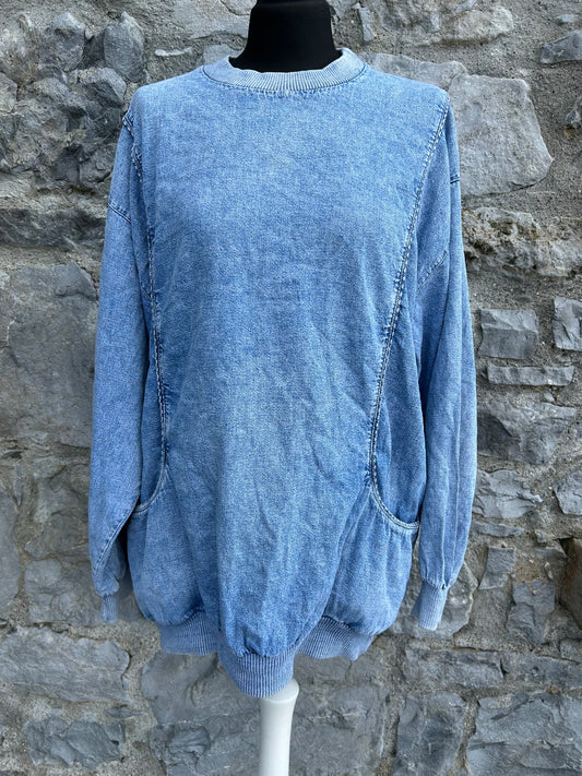 90s denim sweatshirt uk 12-14