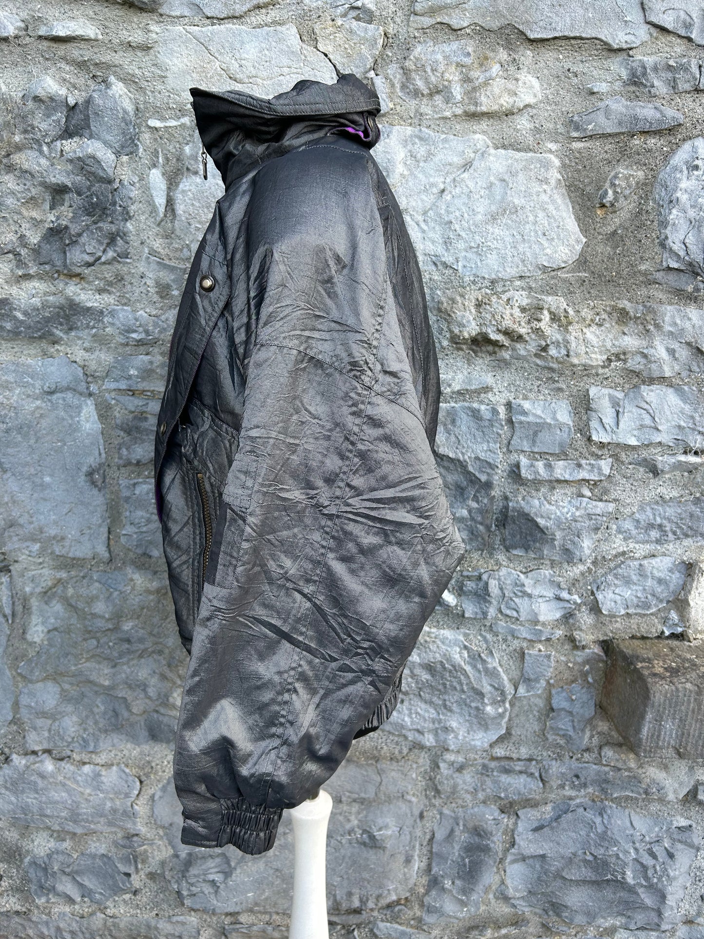 90s silver winter jacket uk 12-14