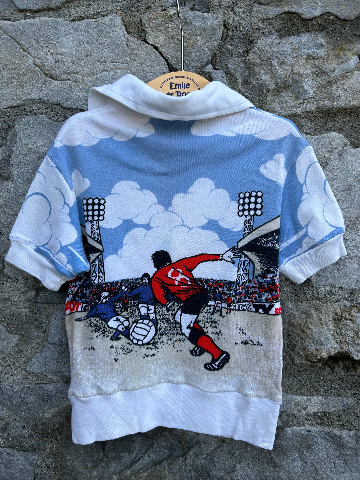 80s Soccer top  3y (98cm)