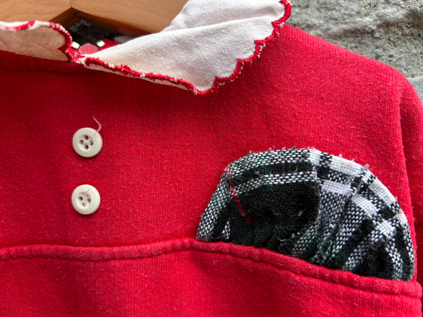 90s red sweatshirt  12-18m (80-86cm)