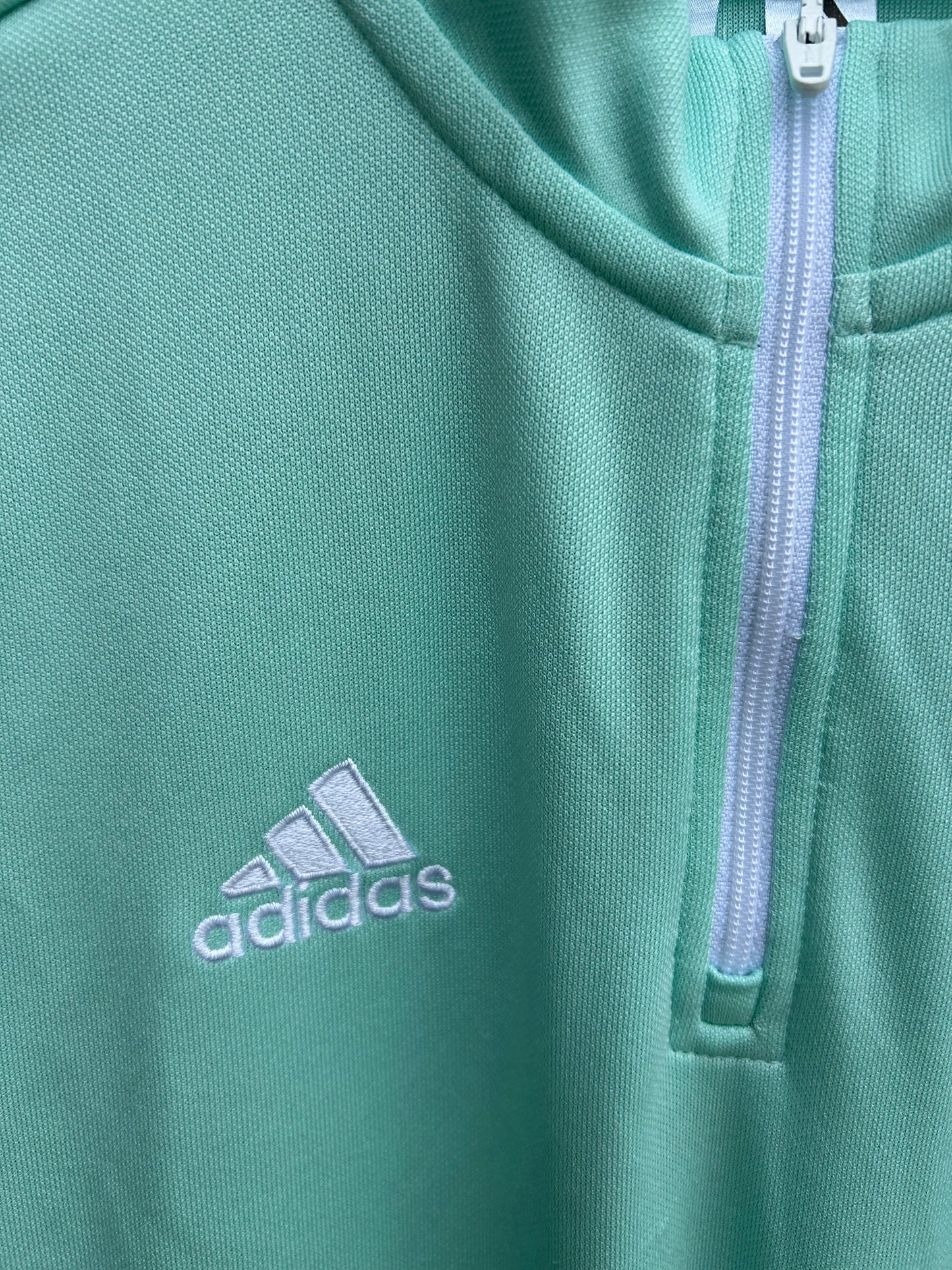 Light green half zip top  11-12y (146-152cm)
