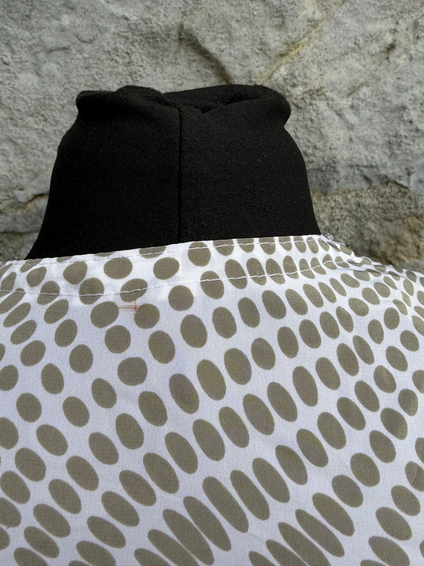 80s Beige&white kimono jacket uk 12-14