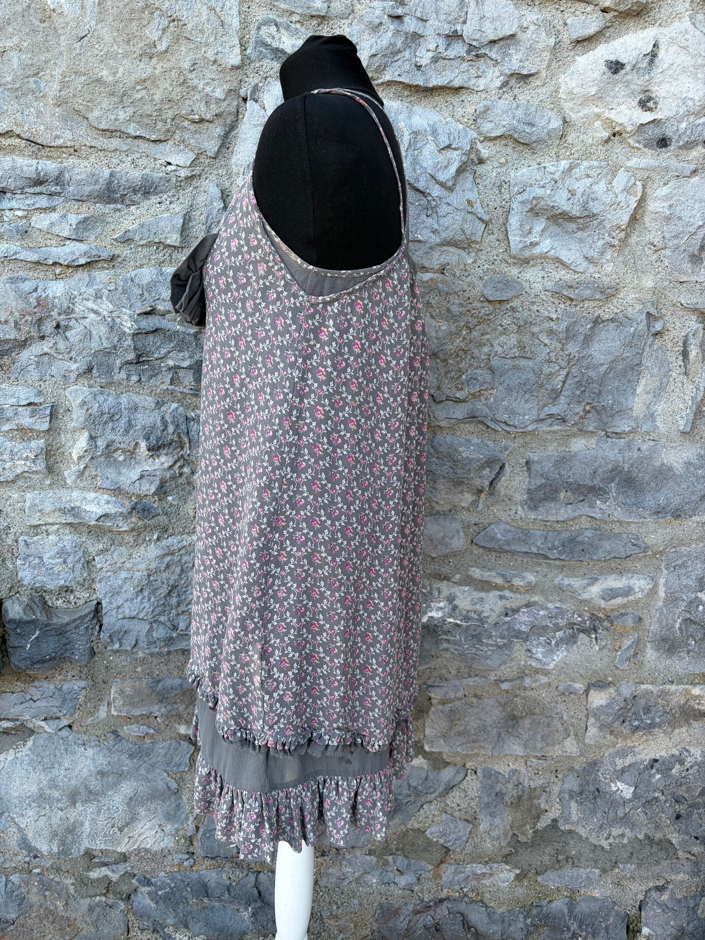 Brown silk dress uk 8-10