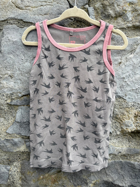 Swallows grey tank top 5-6y (110-116cm)