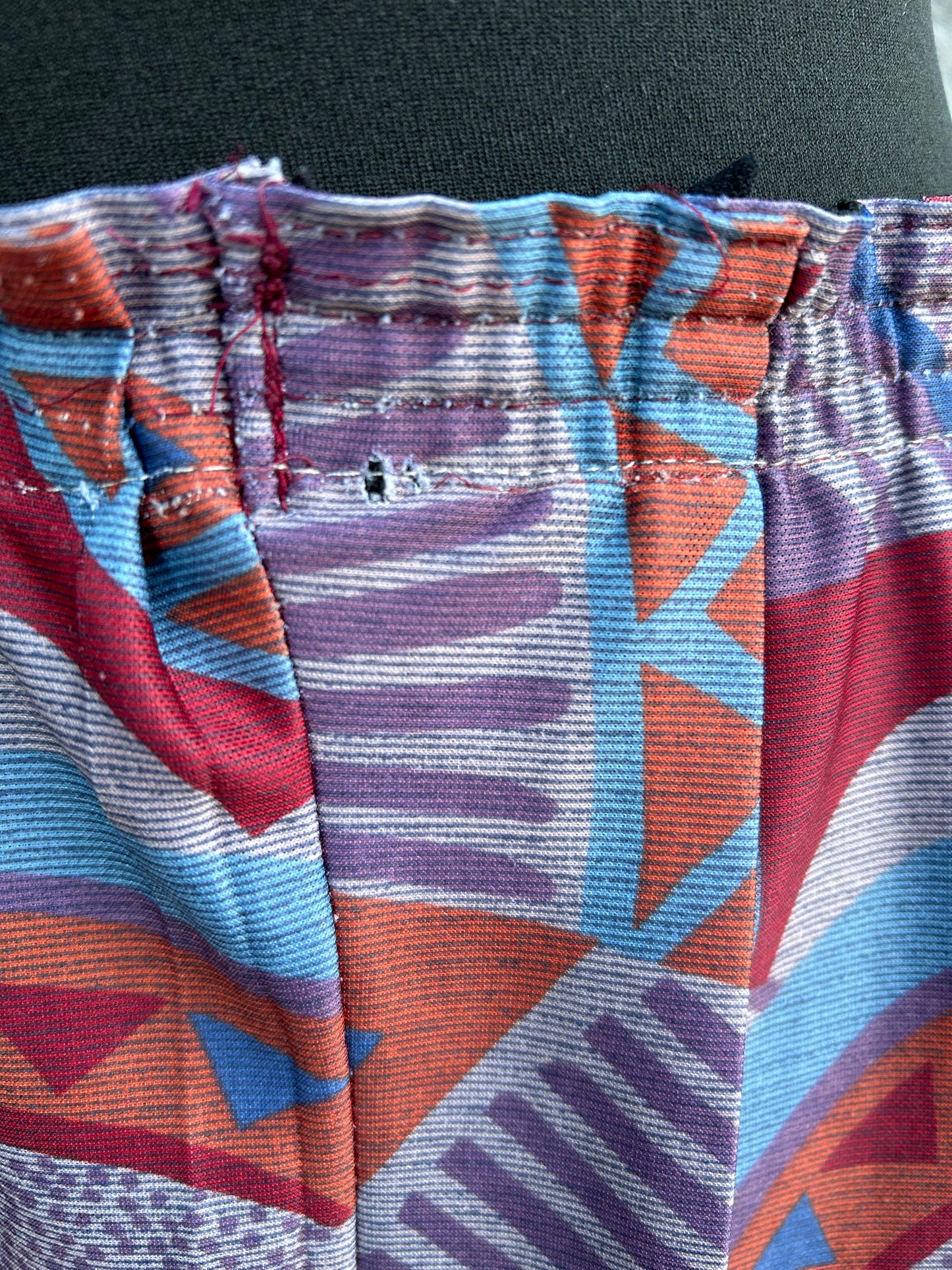 80s abstract purple skirt uk 10