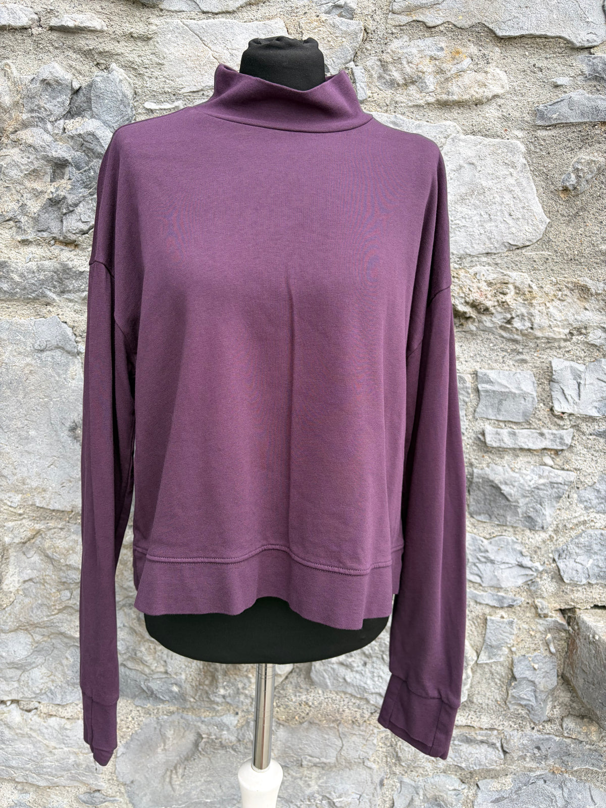 Purple After Class Funnel Neck Sweatshirt uk 12
