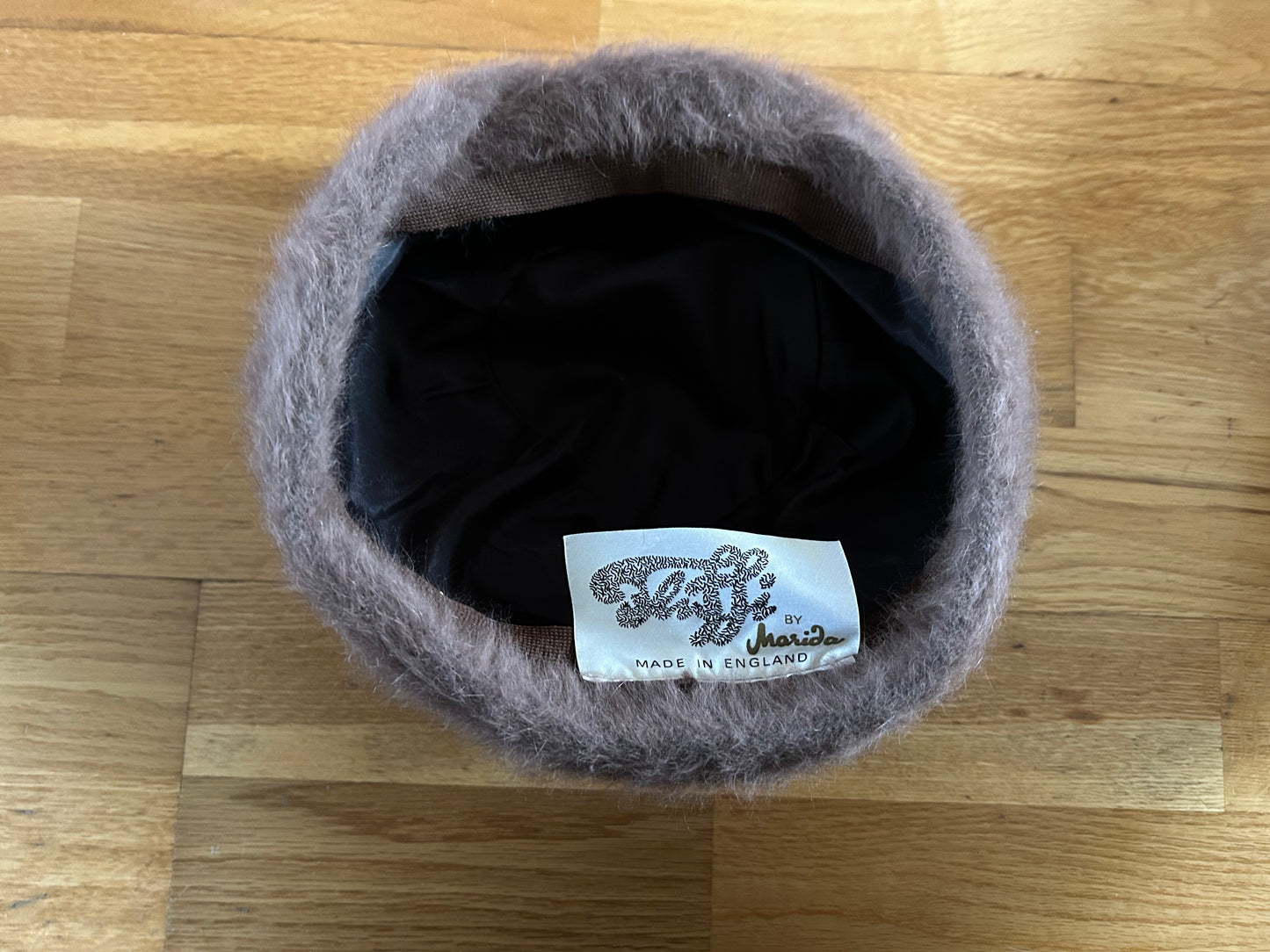 Brown furry hat