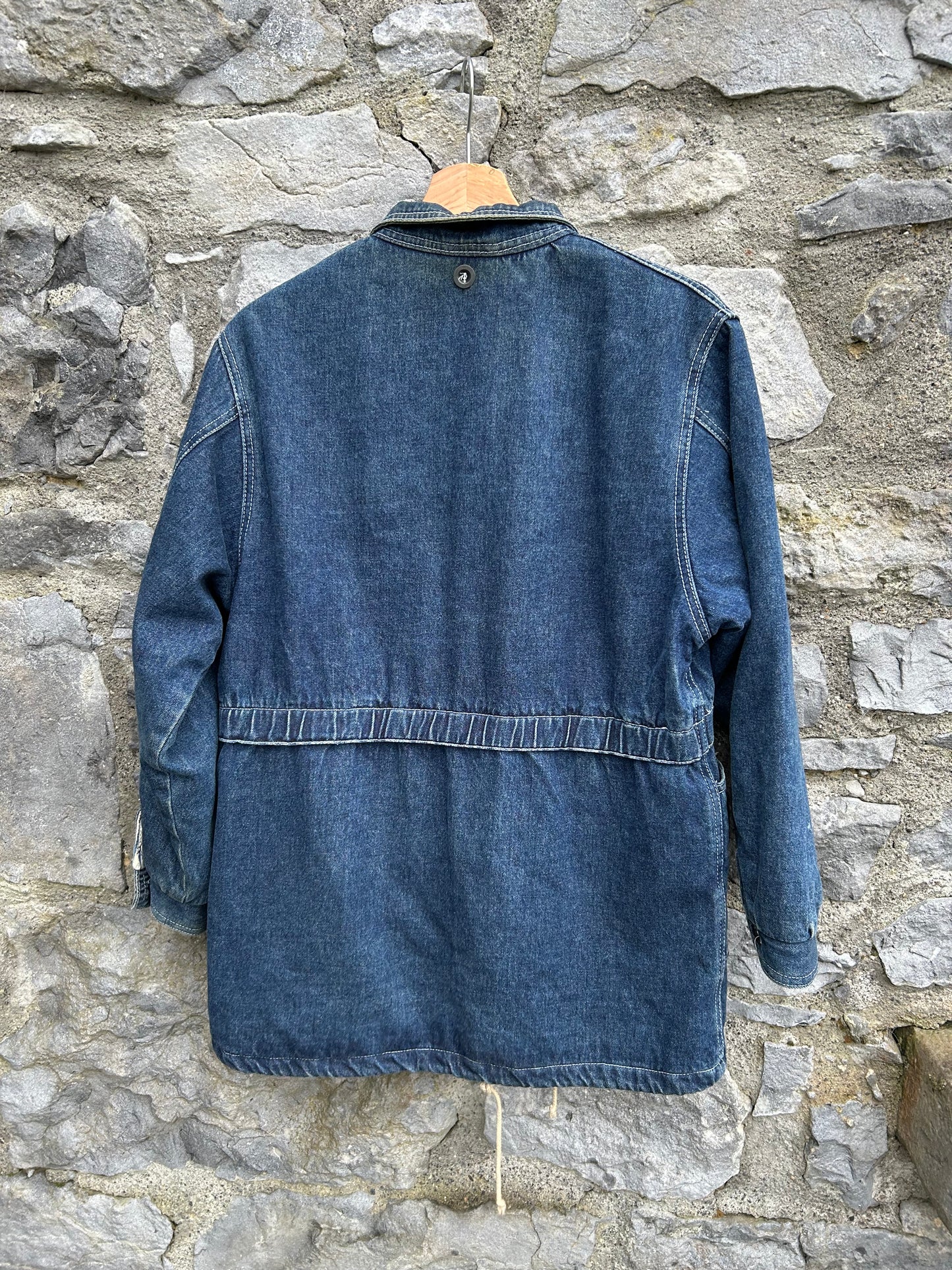 90s denim long jacket 13y (158cm)