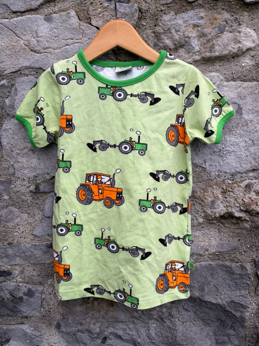 Tractors green T-shirt  4-5y (104-110cm)