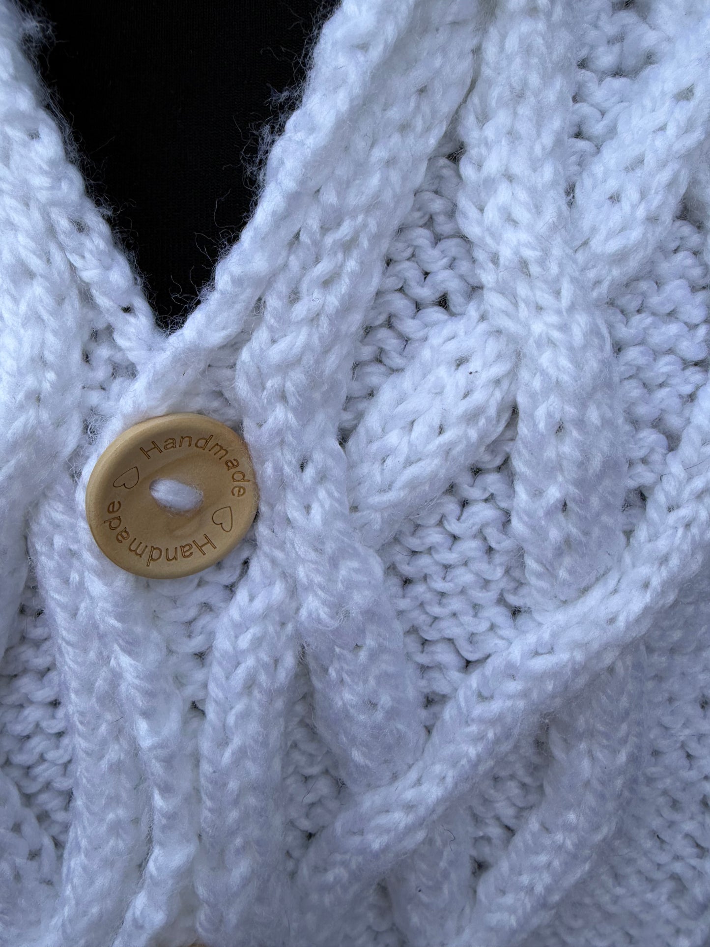 White cable cardigan uk 12-14