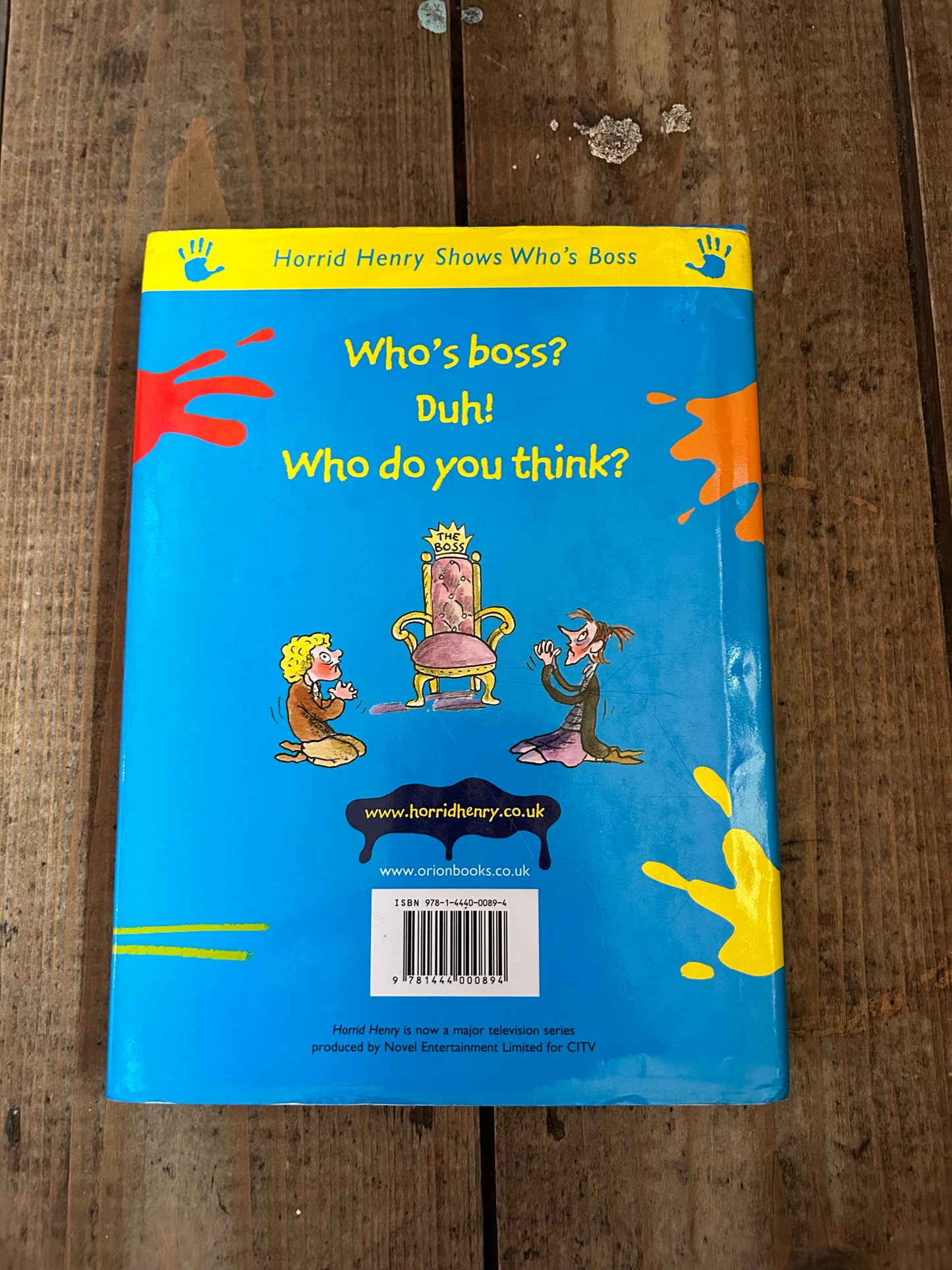 Horrid Henry show who's boss by Francesca Simon