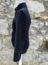 Load image into Gallery viewer, Black velvet jacket uk 8-10

