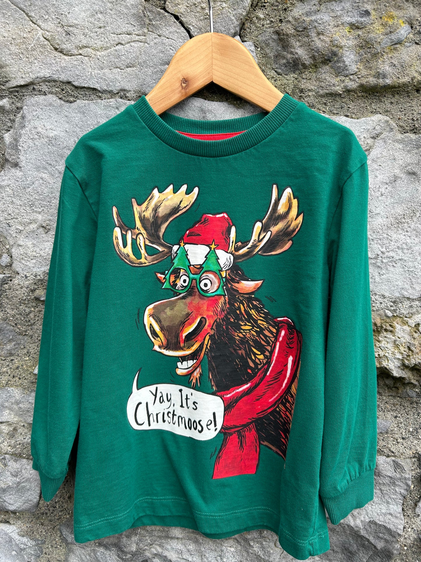 Moose green top 4y (104cm)