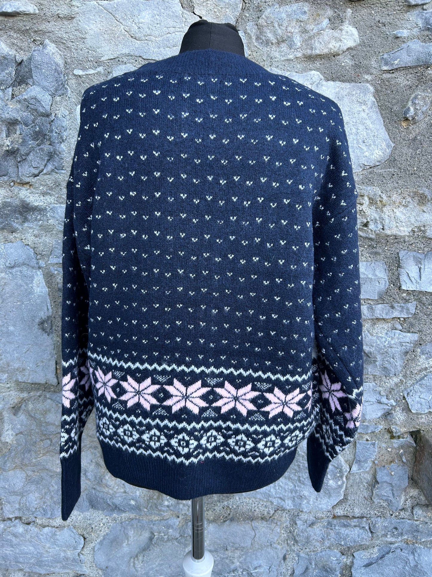 Sparkly deer in the Winter Forest jumper uk 12-14