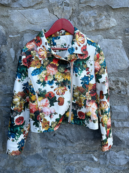 Floral biker jacket 11-12y (146-152cm)