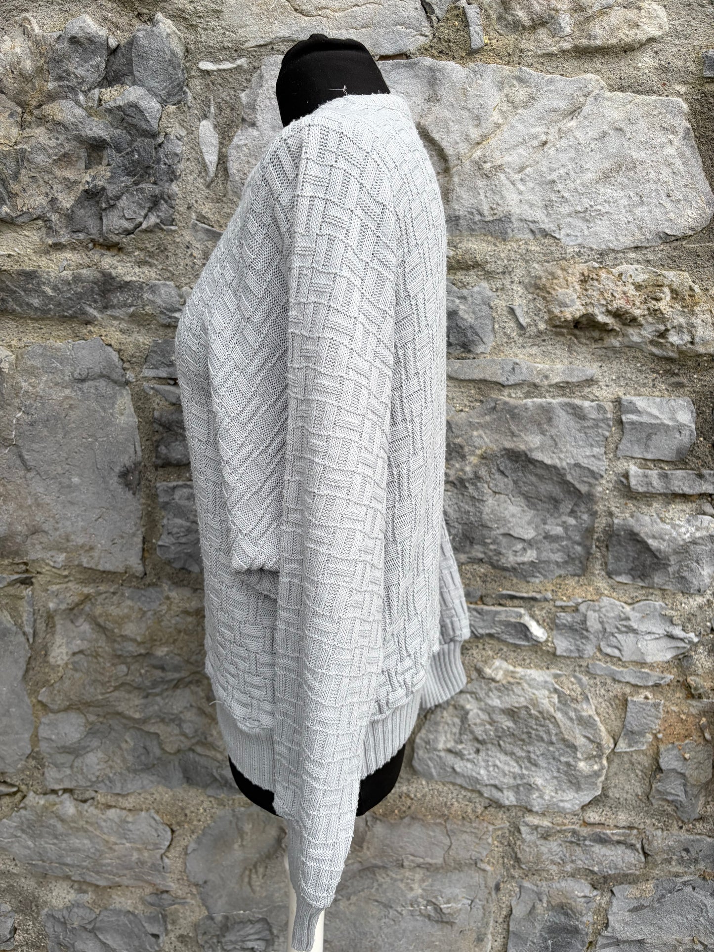 80s grey light jumper uk 10-12